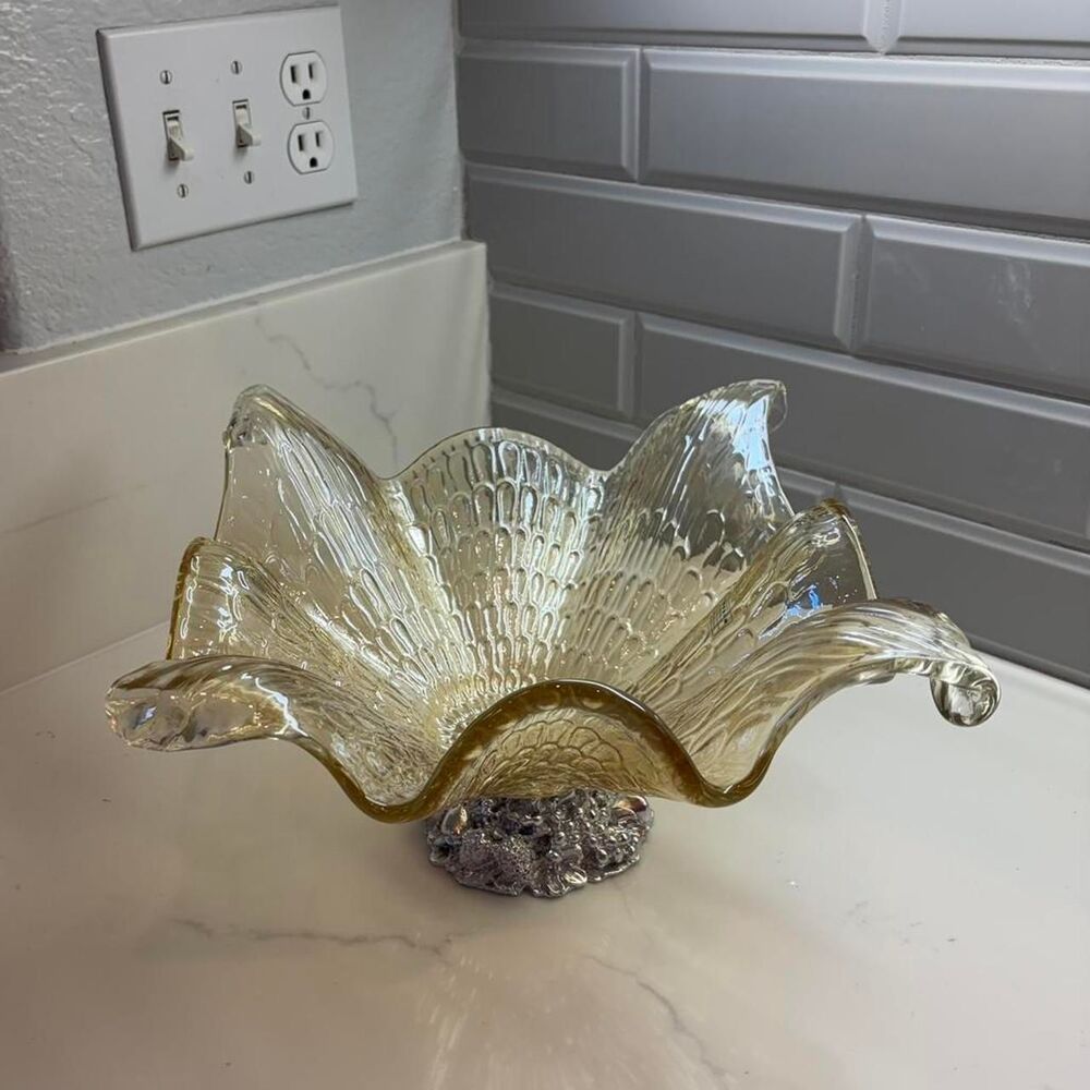 Antica Cristalleria Murano Amber art